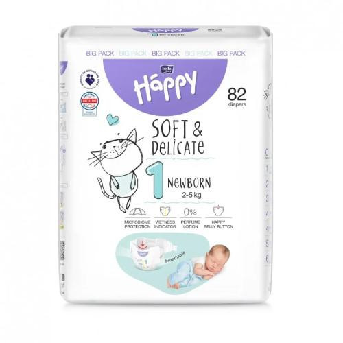  Bella Happy 1 Newborn Diapers 2-5 kg 82 pcs. BIG PACK