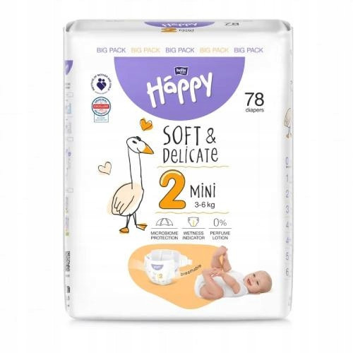  Bella Happy diapers size 2 Mini 3-6 kg 78 pcs.