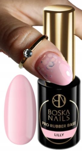  BOSKA NAILS Rubber base for nails RUBBER BASE PRO LILLY 6ml