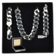  925 SILVER CHAIN ARMOR WIDTH 7.5 MM + ENGRAVING