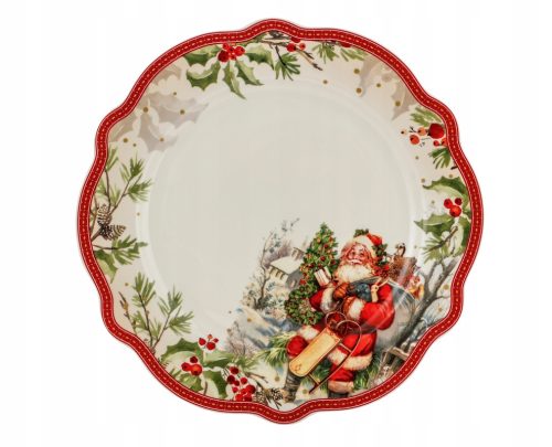  plate plate Christmas cake Santa Claus Christmas