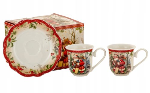  Set 2+2 Christmas mugs 90 ml Santa Claus