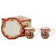  Set 2+2 Christmas mugs 90 ml Santa Claus