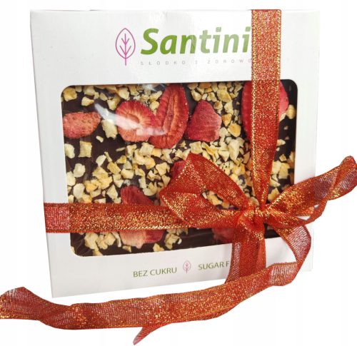  Santini dark chocolate with strawberries and peach 80 g