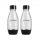  X2 SODASTREAM FUSE WATER BOTTLES 0.5 L – BLACK, TWO PACK