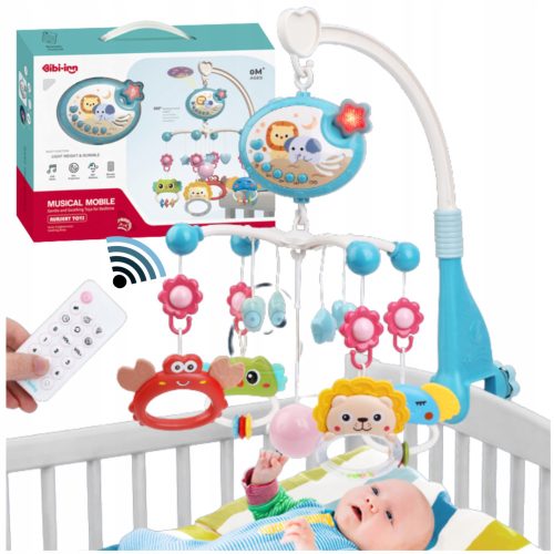  Cot, carousel, music box, projector, volume control + remote control