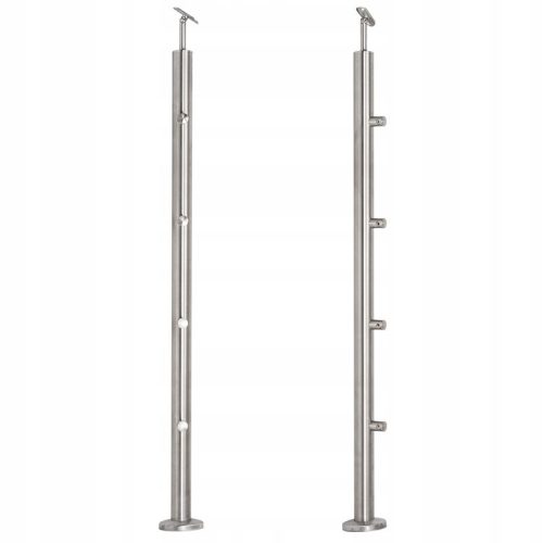 Passage post made of stainless steel, diameter 42.4 x H1060 mm