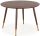  Halmar Domenico round table, height adjustable, 110 x 110 x 76 cm, walnut