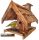  Large birdhouse made of burnt wood with filling