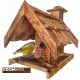  Large birdhouse made of burnt wood with filling