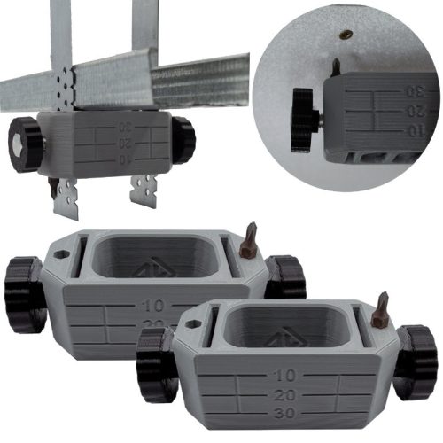 Ceiling leveling bracket, CD60 ES profile