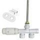 1-HOLE COMBINATION VALVE, WHITE UNICO