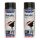 2x BLACK-METALLIC ACRYLIC GLOSS PAINT SPRAY 400 ml