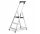 Drabest ladder 2.54 m aluminum up to 150 kg