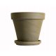  Flowerpot Cermax 26 cm x 26 x 22 cm, diameter 26 cm, natural ceramic, grey and silver tones, terracotta