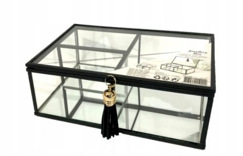  Glass Box Jewelry Box Metal