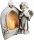 Decorative figures and sculptures for the home LIGHTING ANGEL CHAPEL WITH CANDLE CANDLE 26CM BATTERIES ANGEL INSERT OF THE CANDLE