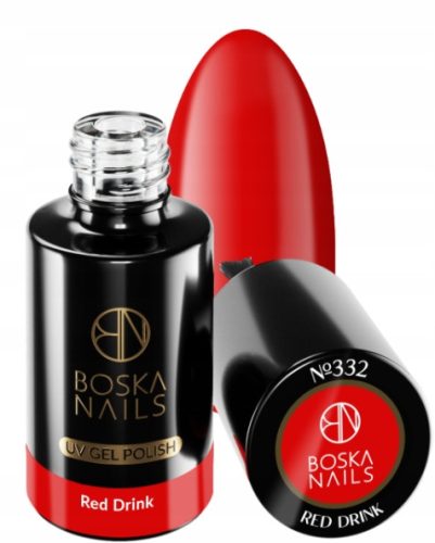  Boska Nails Divine red drink 332 6 ml hybrid varnish