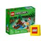  LEGO Minecraft 3215125 LEGO MAINECRAFT 21240 ZOMBIE MINECRAFT SWAMPS ADVENTURE + LEGO Papiertüte 6315786 gelb 24x8x18 cm