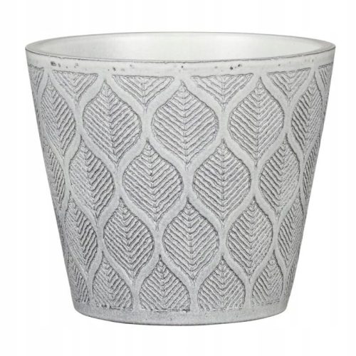  Lid 21 cm, ceramic, grey and silver tones