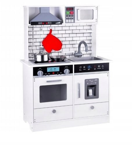  Wooden kitchen for children LARGE stove light ice maker