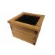  BRUKERS flowerpot 34 cm x 34 x 25.5 cm natural wood, brown and beige tones