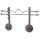  HOLDER FOR 4 BARRES AND ENDORFIT EH-S101 OLYMPIC WEIGHTS Wall stand