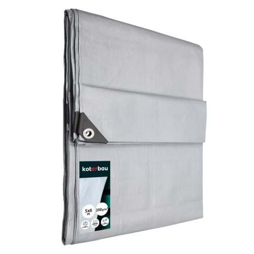 Thick, waterproof and frost-resistant tarpaulin 200 g/m² 5 x 6 m