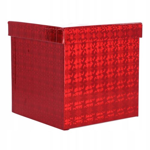  Square gift box - red 24.5x24.5 cm