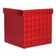  Square gift box - red 24.5x24.5 cm