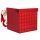  Square gift box - red 18.5x18.5 cm