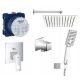 Grohe Eurocube Chrome Wall-Mounted Bath and Shower Mixer + 5 more products