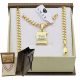  WOMEN'S GOLDEN FULL CHAIN PANCERKA WITH PENDANT PR. 925 585 FREE ENGRAVING