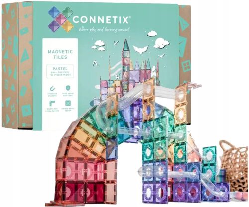  Connetix Pastel Ball Run Pack Magnetblöcke 106 Stk.