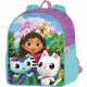  Kindergarten backpack with one compartment Cat's House Gabi Jacob boys, girls purple tones, blue tones, pink tones