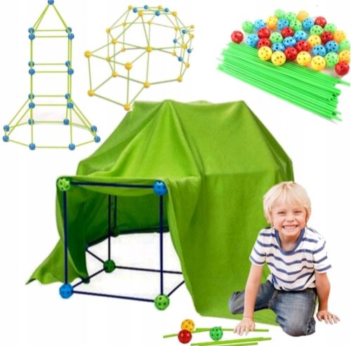  Kit for a tent fortress made of straw sticks