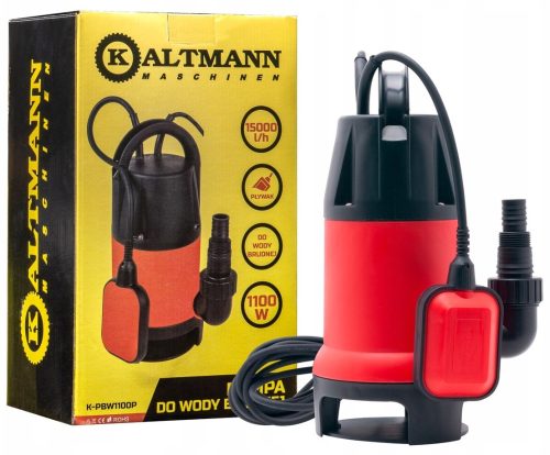 Garden irrigation pump - Kaltmann submersible pump 1100 W 15000 l/h