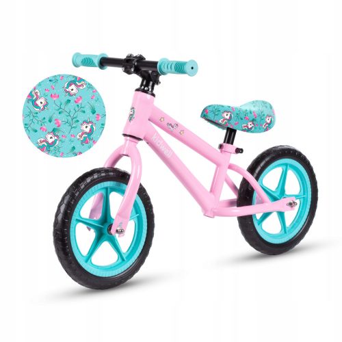  Kidwell MUNDO 12" balance bike, pink, turquoise