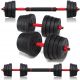  Bituminous adjustable dumbbells AbarQs 2x 20 kg