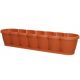 Pots and planters for outdoor and garden Drakpolgarden flowerpot 80 cm x 19 x 16.5 cm plastic copper, brass, orange tones