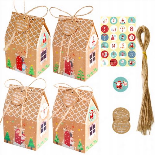  ADVENT CALENDAR DIY PAPER BAG STICKERS