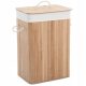  Songmics 72l freestanding laundry basket, natural