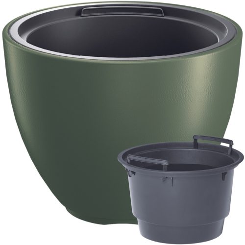 Pots and planters for outdoor and garden DTU24 Flowerpot 57 cm x 57 x 43.5 cm Diameter 57 cm, plastic, green tones