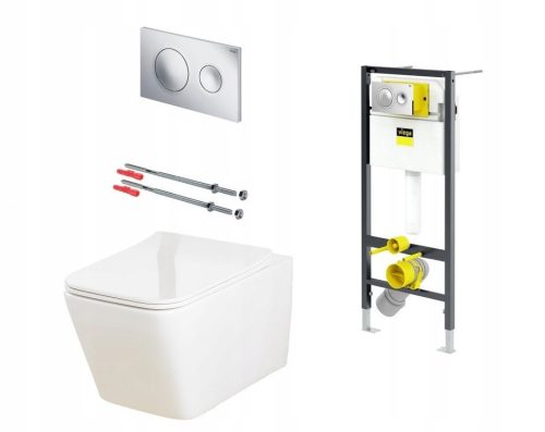 Viega concealed toilet set