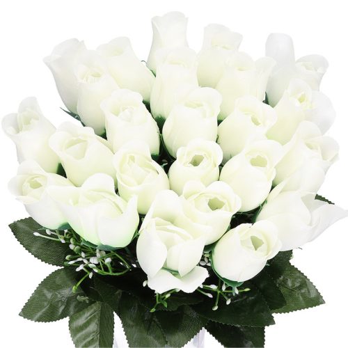 Artificial Flowers and Fruits ROSES ROSE BOUQUET TRANSFER ARTIFICIAL FLOWERS 24 pcs