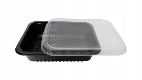 Black one-piece PP container 800 ml COOK800N 40 pieces