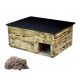  nesting box, hedgehog house, hedgehog habitat, wood