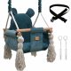 Garden, terrace and balcony swings LAVANDO – CHILDREN'S SWING MADE OF STIFFENED VELVET