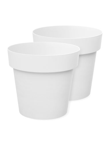  Garronda flowerpot 18 cm x 18 x 16.5 cm diameter 18 cm plastic white