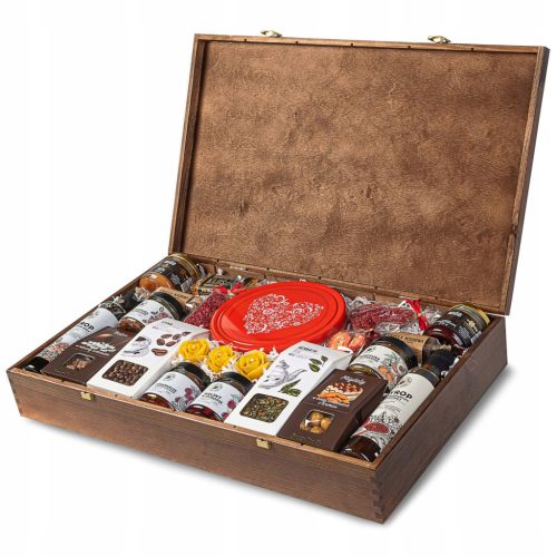  Gift set large box 22 products tea coffee honey preserves